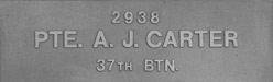 Image of plaque on tree S044 for Albert James Carter
