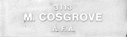 Image of plaque on tree N067 for Martin Cosgrove
