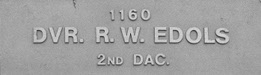 Image of plaque on tree N103 for Ross Edols