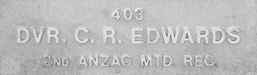 Image of plaque on tree N095 for Charles Edwards