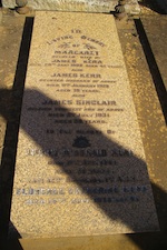 Headstone for Grant Kerr