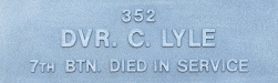 Image of plaque on tree N153 for Charles Lyle