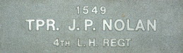 Image of plaque on tree S190 for John Nolan