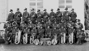 Group portrait of the band of the 59th Battalion