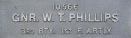 Image of plaque on tree N211 forWalter Phillips 