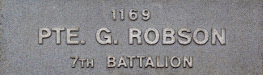 Image of plaque on tree S220 for George Robson