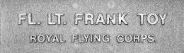Image of plaque on tree N255 for Frank Toy