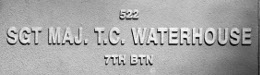 Image of plaque on tree N270 for Thomas Waterhouse