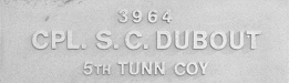Image of plaque on tree S084 for Sydney Dubout