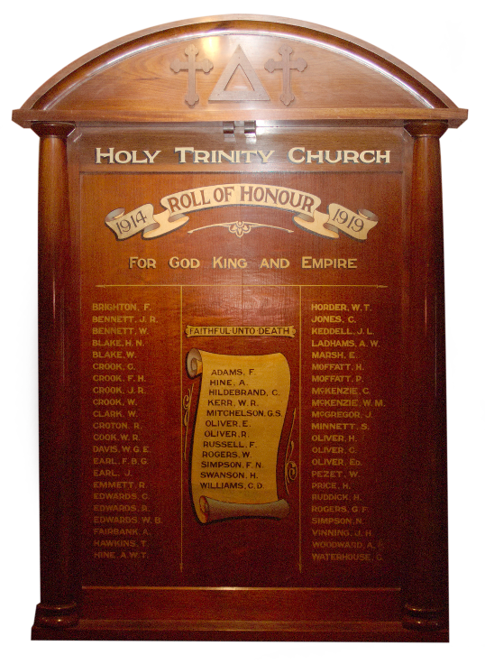 A photo of the Bacchus Marsh Holy Trinity Church Rollof Honour