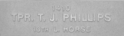 Image of plaque on tree S212 for Thomas Phillips