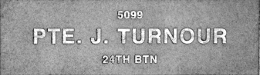 Image of plaque on tree N259 for James Turnour