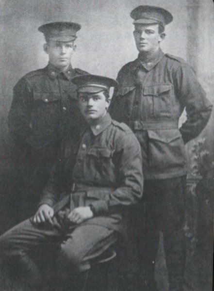 Group photo of brothers, Charles, Norman & William West